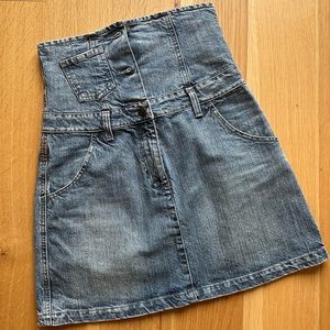 Armani Jeans high rise denim skirt
